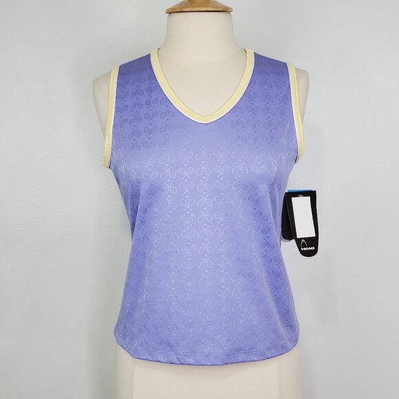 HEAD Purple Pullover Sleeveless V-Neck Hydromatic Tennis Top NEW NWT Size L - Picture 1 of 15